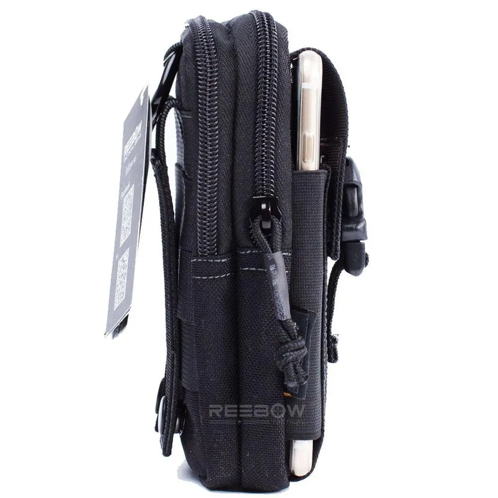 Tactical Molle EDC Utility Pouch Gadget Belt Waist Bag with Cell Phone Holster Holder