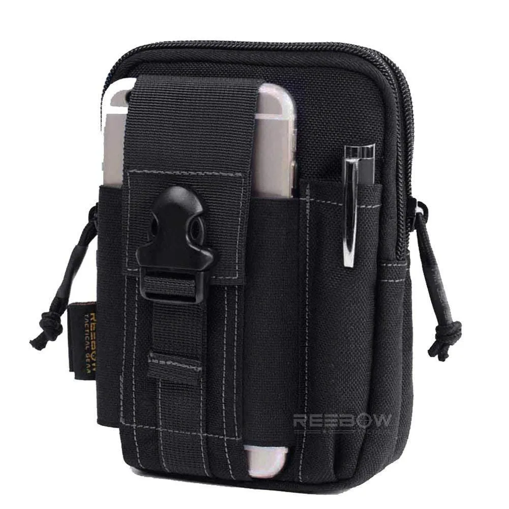 Tactical Molle EDC Utility Pouch Gadget Belt Waist Bag with Cell Phone Holster Holder