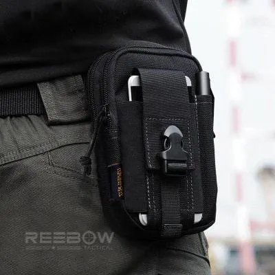 Tactical Molle EDC Utility Pouch Gadget Belt Waist Bag with Cell Phone Holster Holder