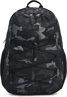 Under Armour Unisex-Adult Hustle Sport Backpack, (023) Black/Black/Metallic Black, One Size Fits All