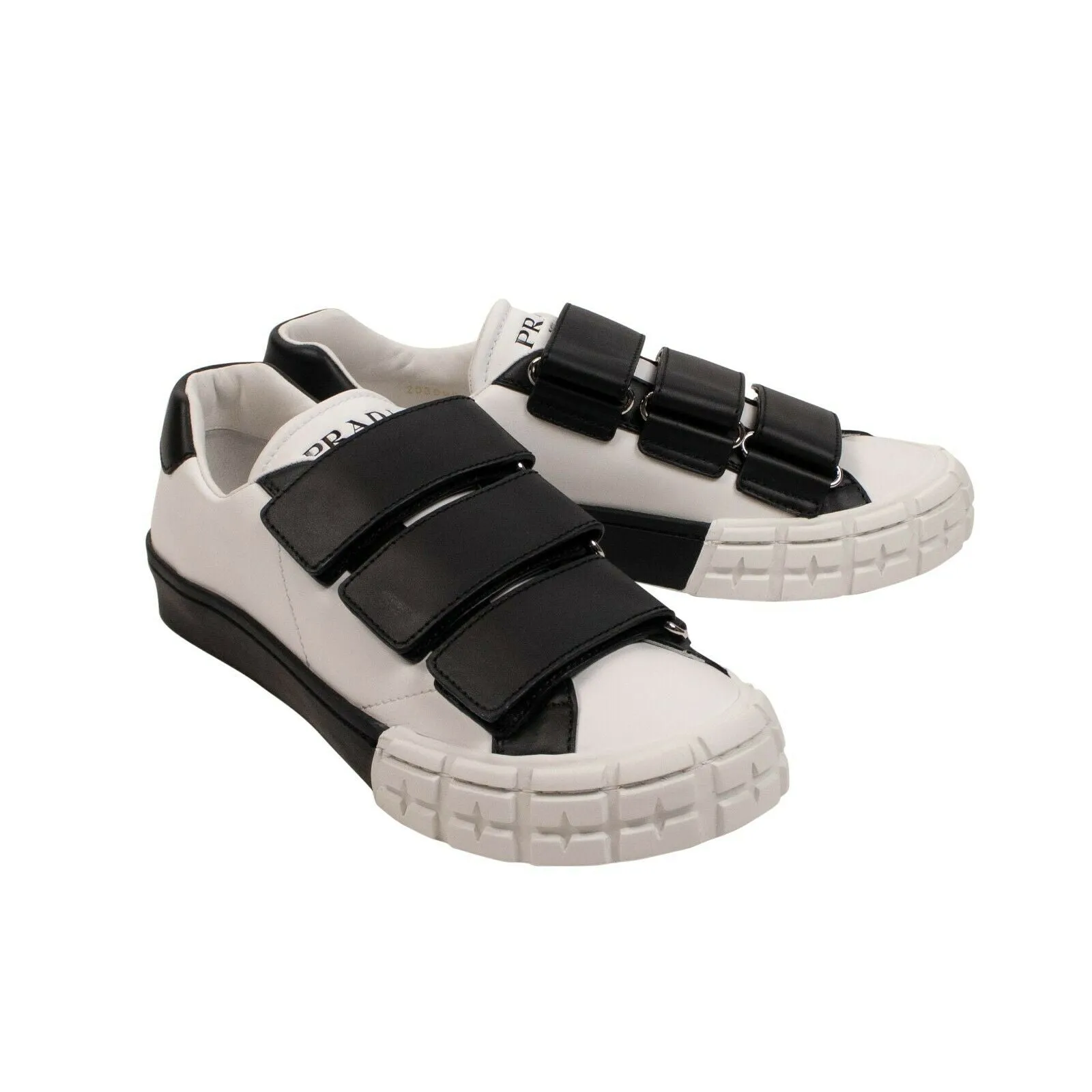 White Leather 'Cassetta Wheel' Sneakers