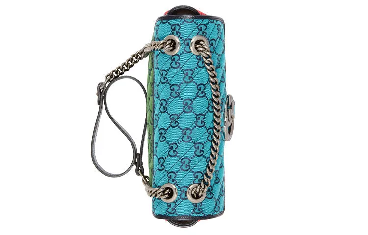 (WMNS) GUCCI GG Marmont Multicolor Leather Single-Shoulder Bag Small Multicolor
